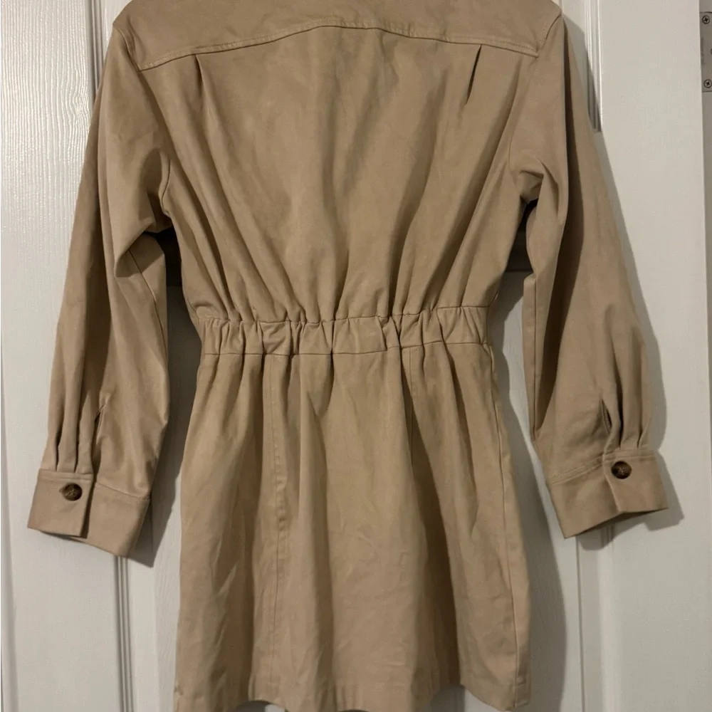 Zara faux Suede mini shirt dress - Picture 5 of 6